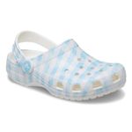 Babuche-Crocs-Classic-Gingham-Feminino-Branco