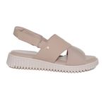 Sandalia-Feminina-Anabela-Comfort-Velcro-Comfortflex-Bege