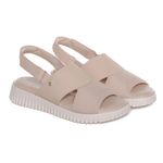 Sandalia-Feminina-Anabela-Comfort-Velcro-Comfortflex-Bege