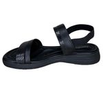 Sandalia-Feminina-Anabela-Elastico-Comfortflex-Preto