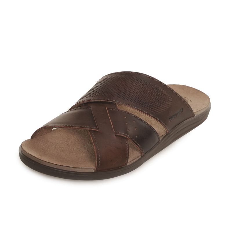 Sandalia-Masculina-Tiras-Couro-Free-Way-Marrom