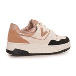 Tenis-Feminino-Casual-Recortes-Logo-Via-Marte-Bege-Preto