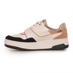 Tenis-Feminino-Casual-Recortes-Logo-Via-Marte-Bege-Preto