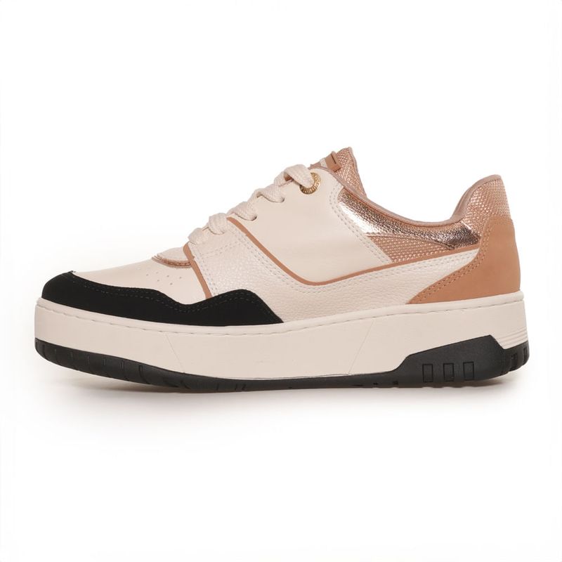 Tenis-Feminino-Casual-Recortes-Logo-Via-Marte-Bege-Preto