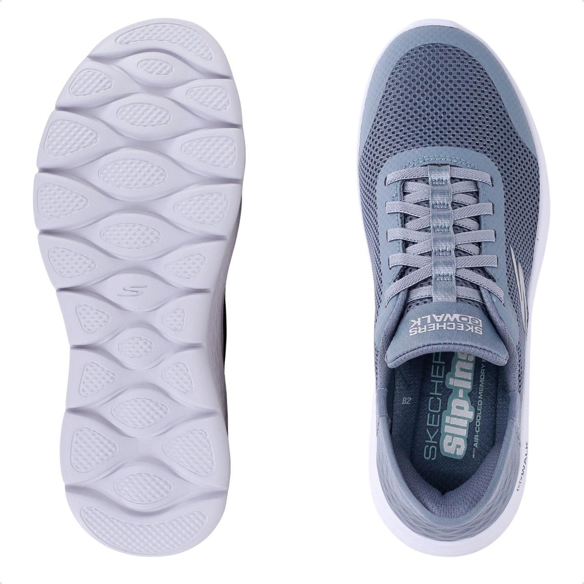 CALCADOS TENIS RUNNING FEMININO AZUL GO WALK FLEX 124836-BLU SINT-1741258335842