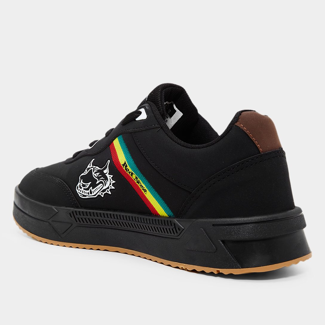 CALCADOS TENIS CASUAL MASCULINO MASCULINO PRETO/JAMAICA/LATEX CART RNNM816-228 SINT-1741279986286