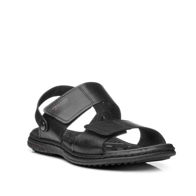 CALCADOS SANDALIA CONSIGNADO MASCULINO PRETO PGD 133303-03 COURO-1741283202805