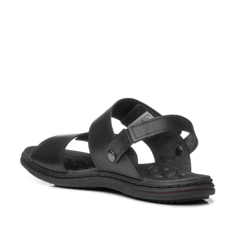 CALCADOS SANDALIA CONSIGNADO MASCULINO PRETO PGD 133303-03 COURO-1741283204316