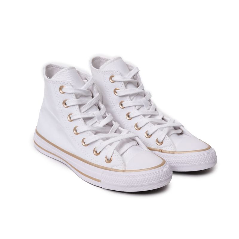 Tenis-Feminino-Cano-Medio-Chuck-Taylor-All-Star-Branco-Dourado