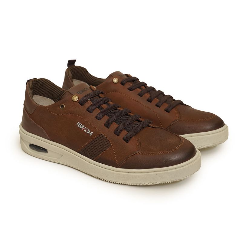 Tenis-Marrom-Chocolate-Ferracini-Calce-Facil-Masculino