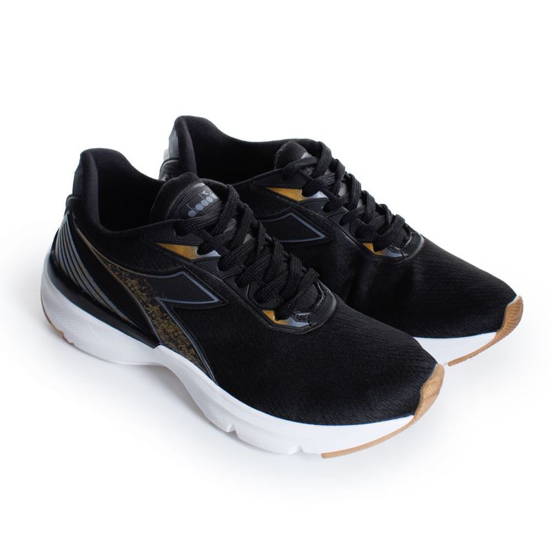 Tenis-Esportivo-Plutone-Preto-Diadora-Unissex